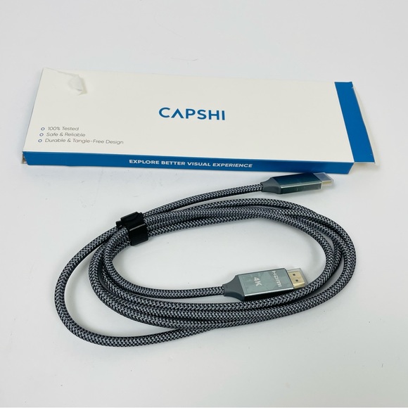 4K HDMI Cable 6.6 ft,Capshi High Speed 18Gbps HDMI Cable,4K, 3D, 2160P, 1080P - Picture 7 of 7